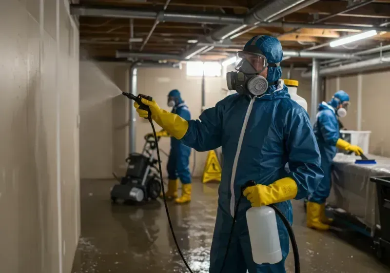 Basement Sanitization and Antimicrobial Treatment process in Safford, AZ